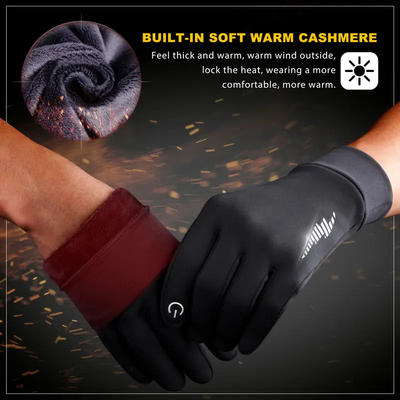 Winter Gloves Women Men Ski Gloves Liners Thermal Warm Touch Screen, Perfect for Cycling, Running, Driving, Hiking, Walking, Texting, Freezer Work, Gardening, and Daily Activities